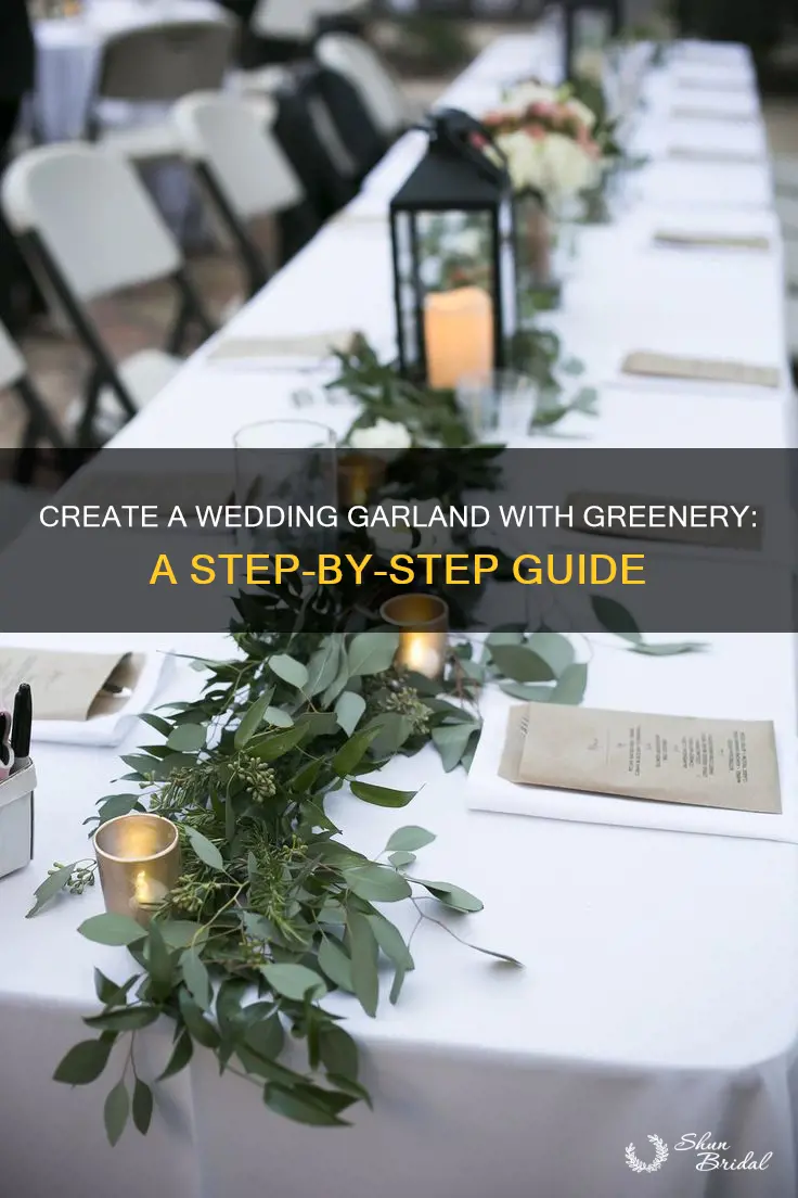 how to make a greenery garland for a wedding