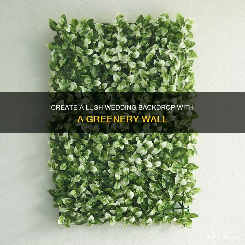 how to make a greenery wall for wedding