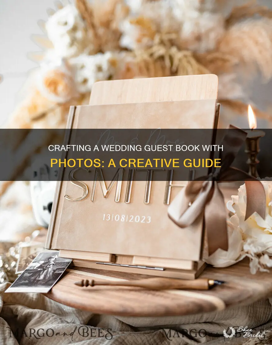 how to make a guest book with photo for wedding