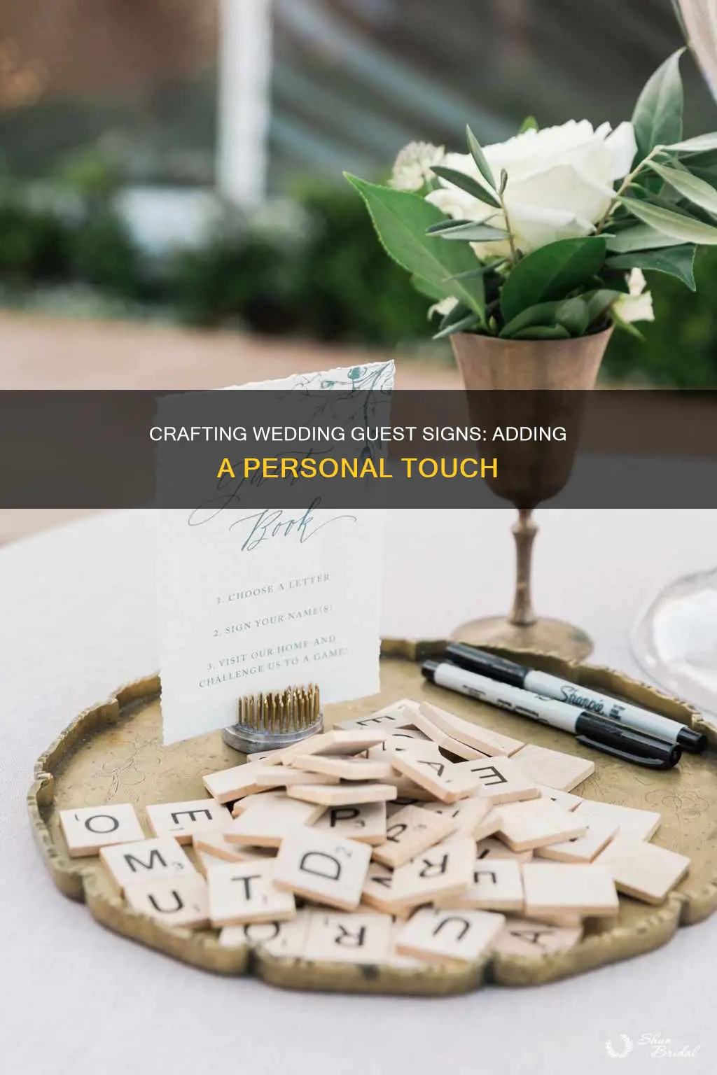 how to make a guest sign with photo for wedding