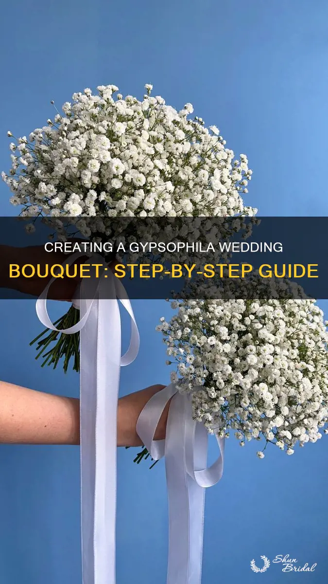 how to make a gypsophila wedding bouquet