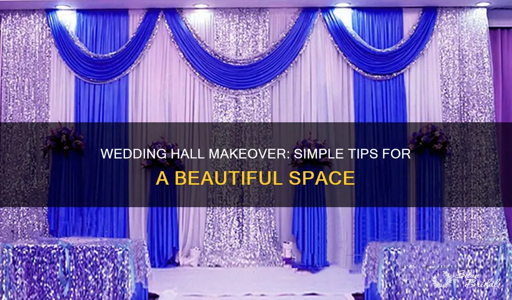 how to make a hall look nice for a wedding