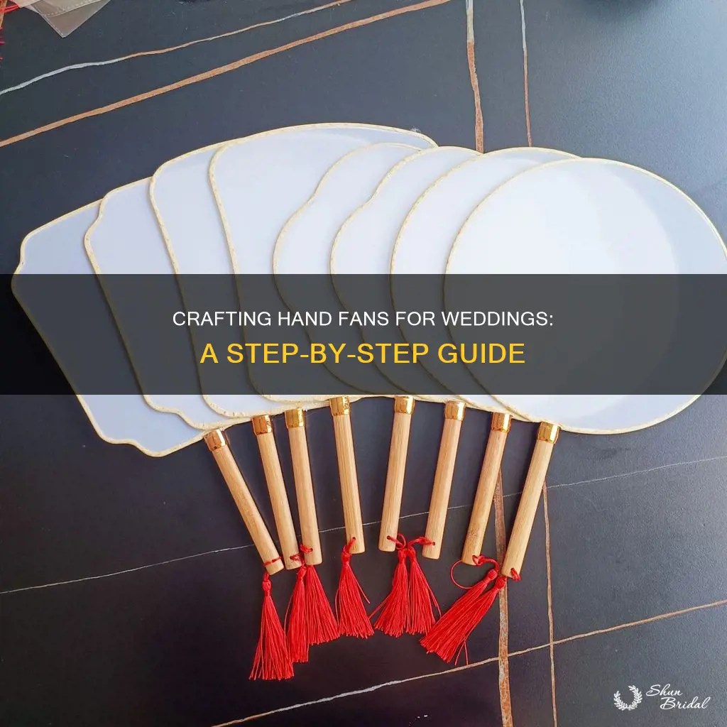 how to make a hand fan for a wedding