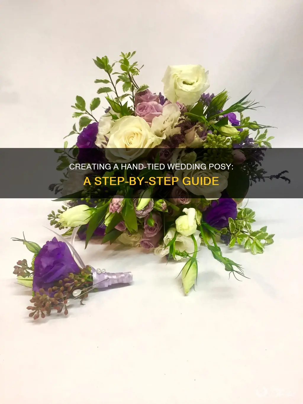 how to make a hand tied wedding posy