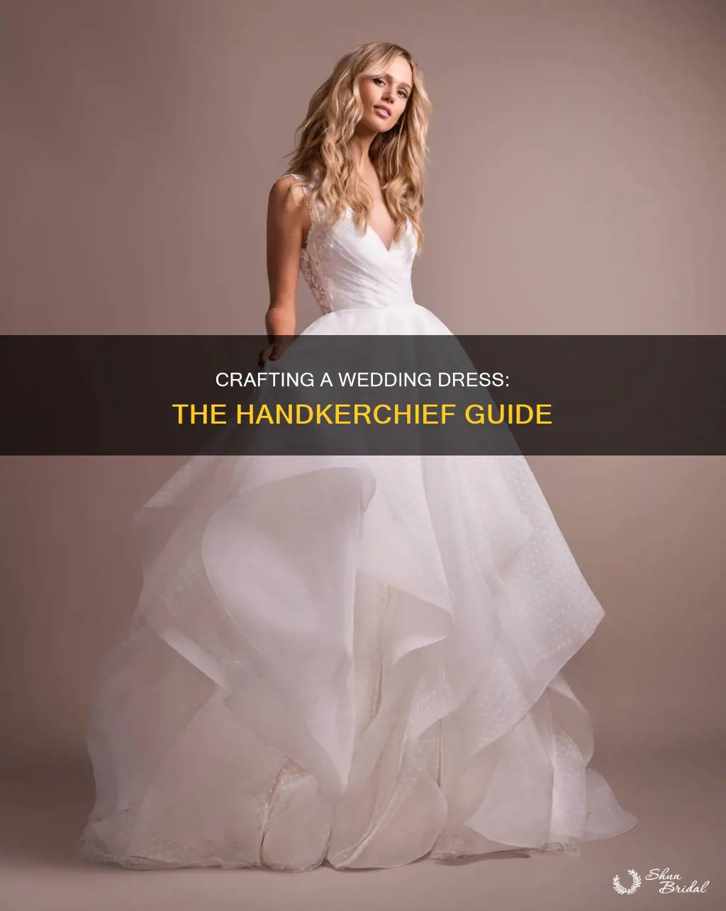 how to make a handkerchief for a wedding dress