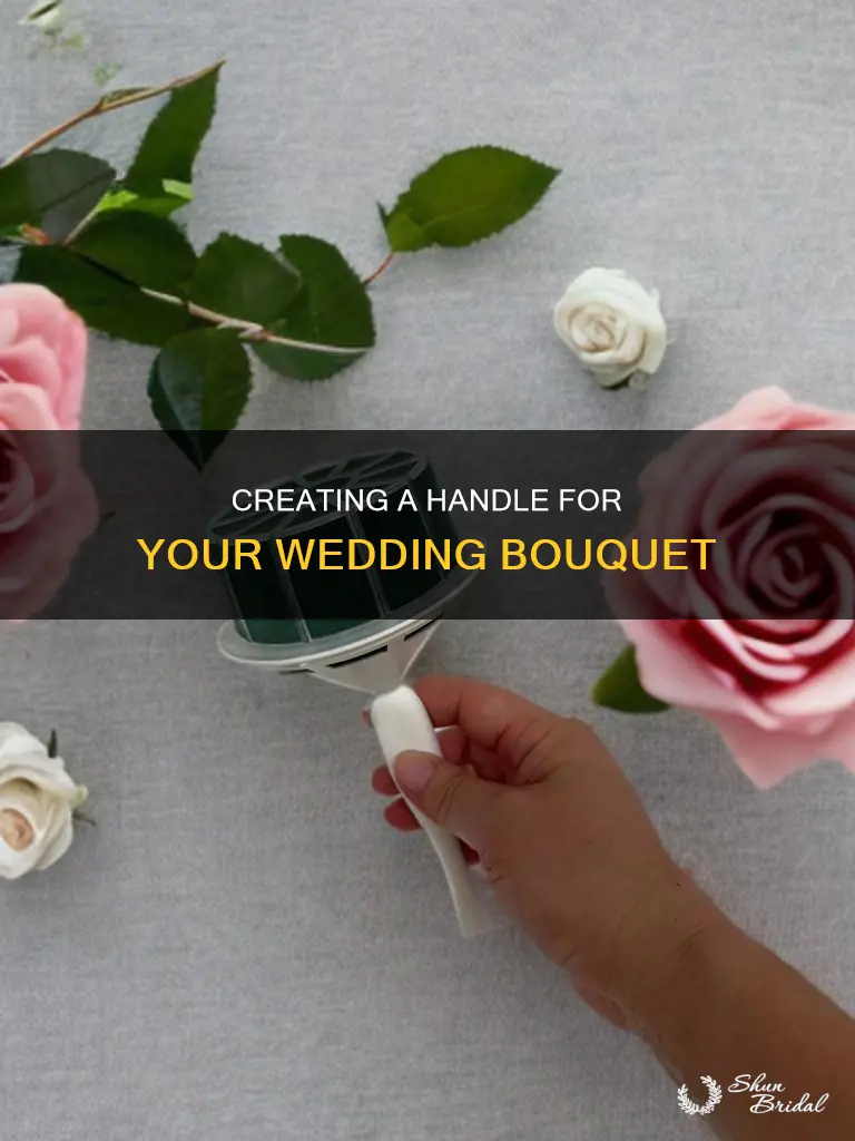 how to make a handle for a wedding bouquet