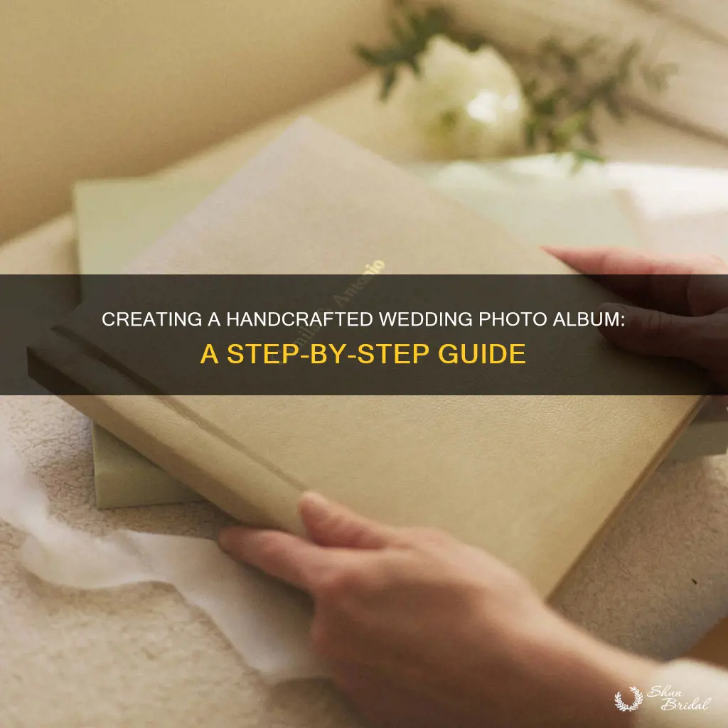 how to make a handmade wedding photo album