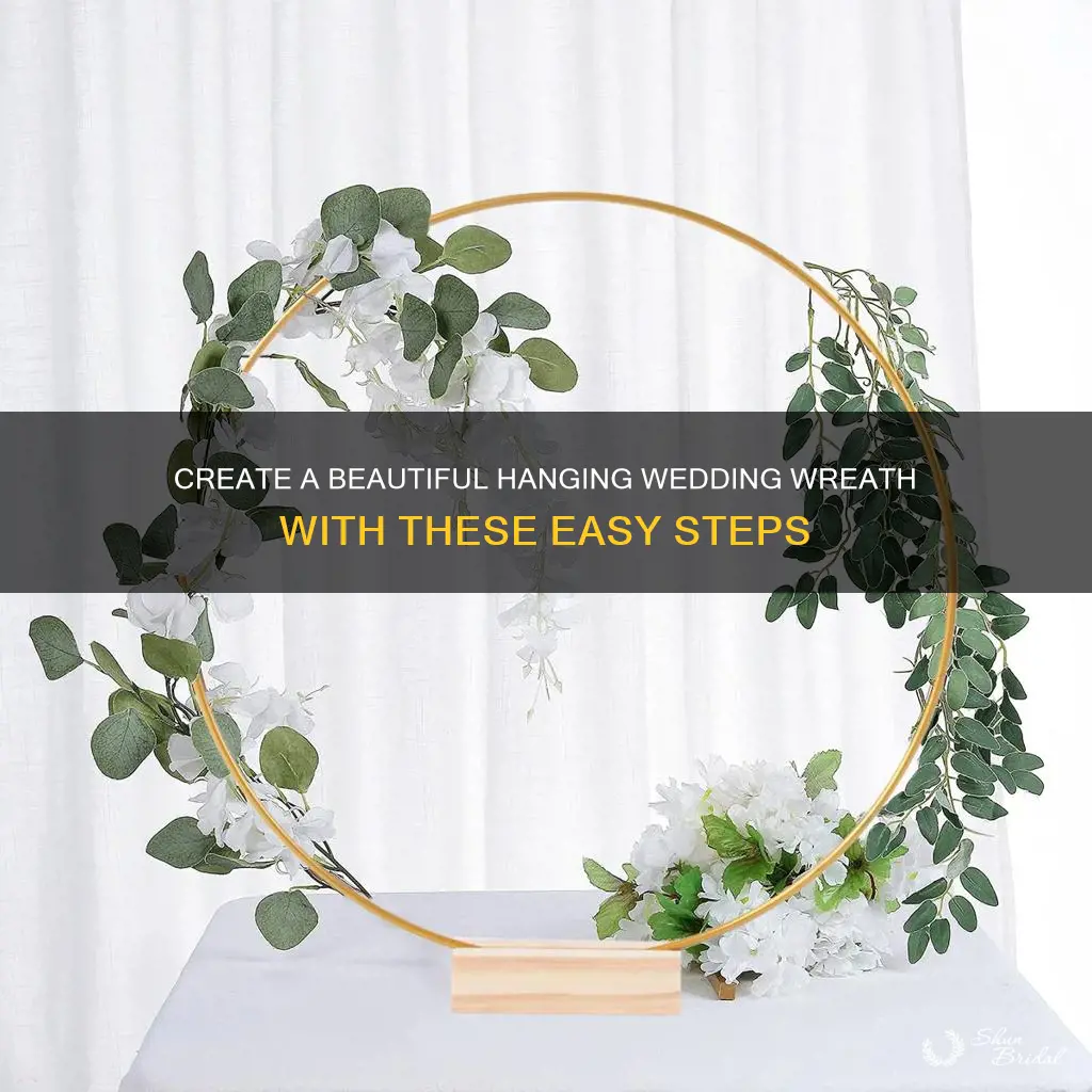 how to make a hanging wedding wreath