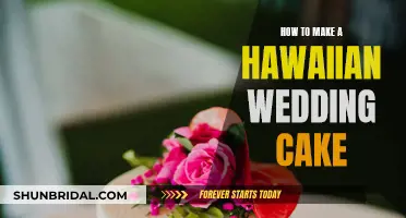 Creating a Tropical Hawaiian Wedding Cake