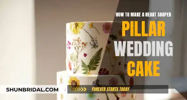 Crafting a Heart-Shaped Pillar Wedding Cake