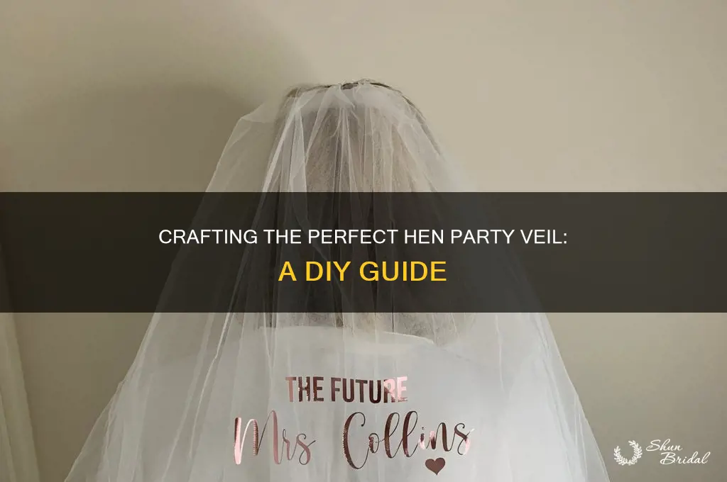 how to make a hen party veil