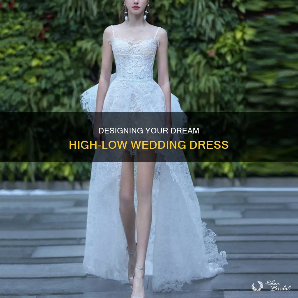 how to make a high low wedding dress