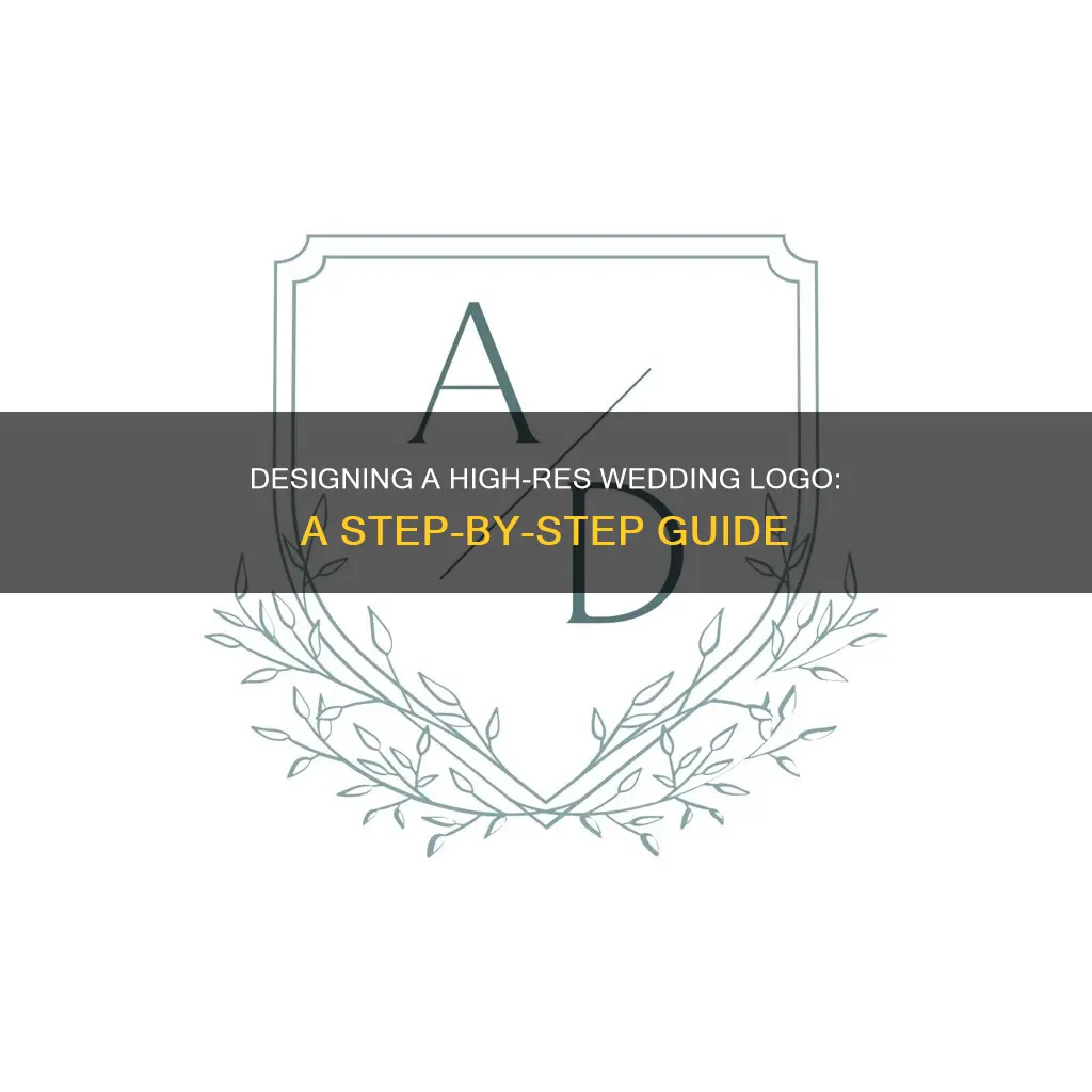 how to make a high resolution wedding logo