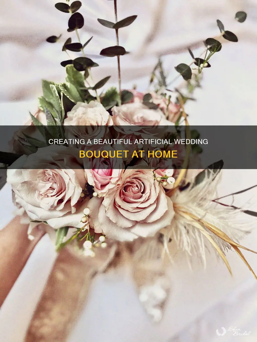 how to make a homemade wedding bouquet with artificial flowers