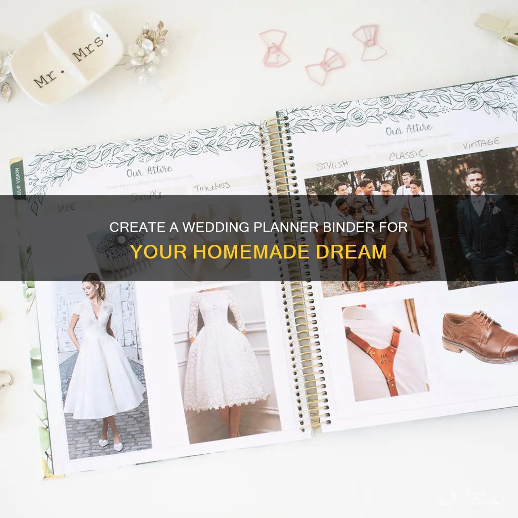 how to make a homemade wedding planner binder