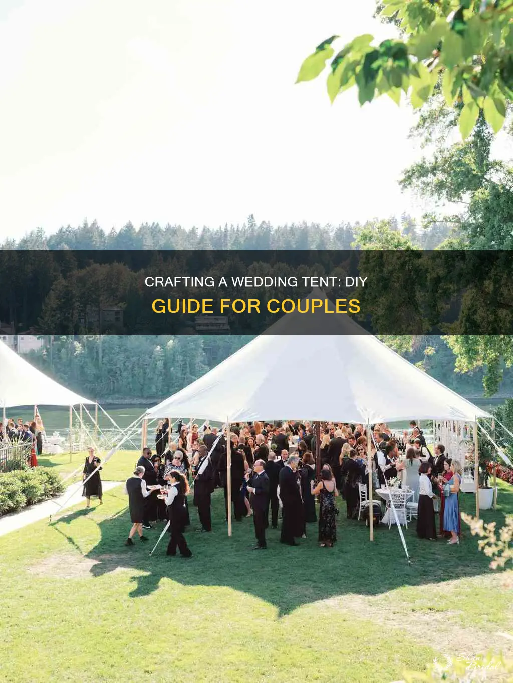 how to make a homemade wedding tent