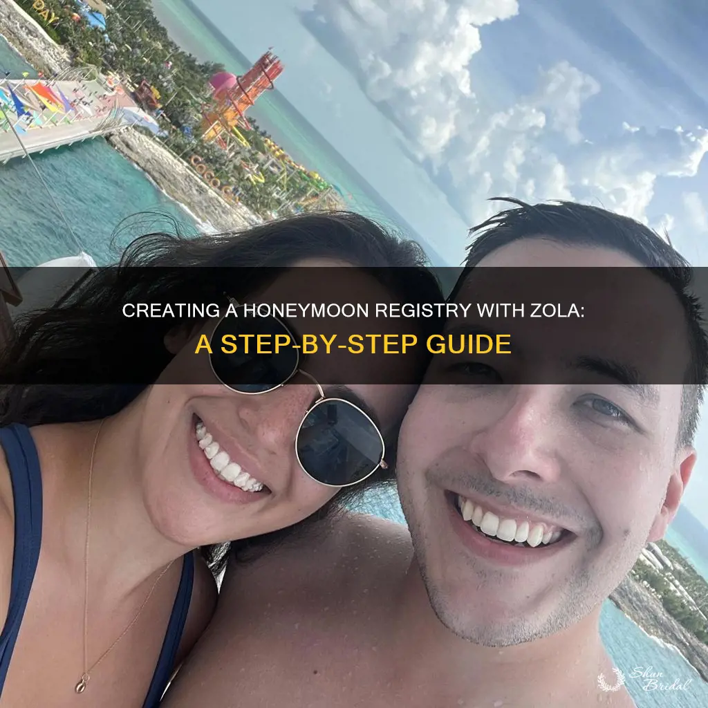 how to make a honeymoon registry with zola