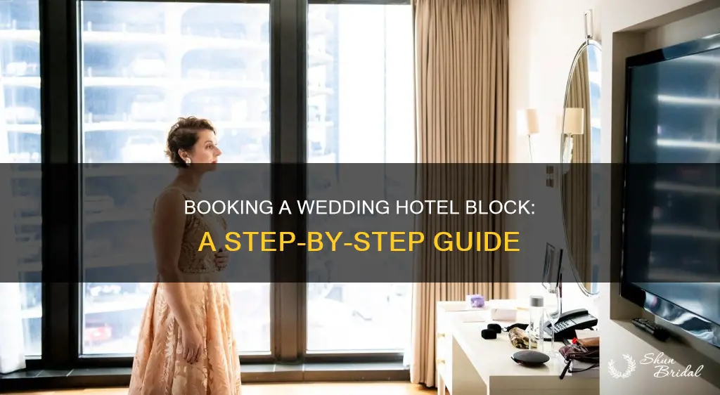 how to make a hotel block for wedding