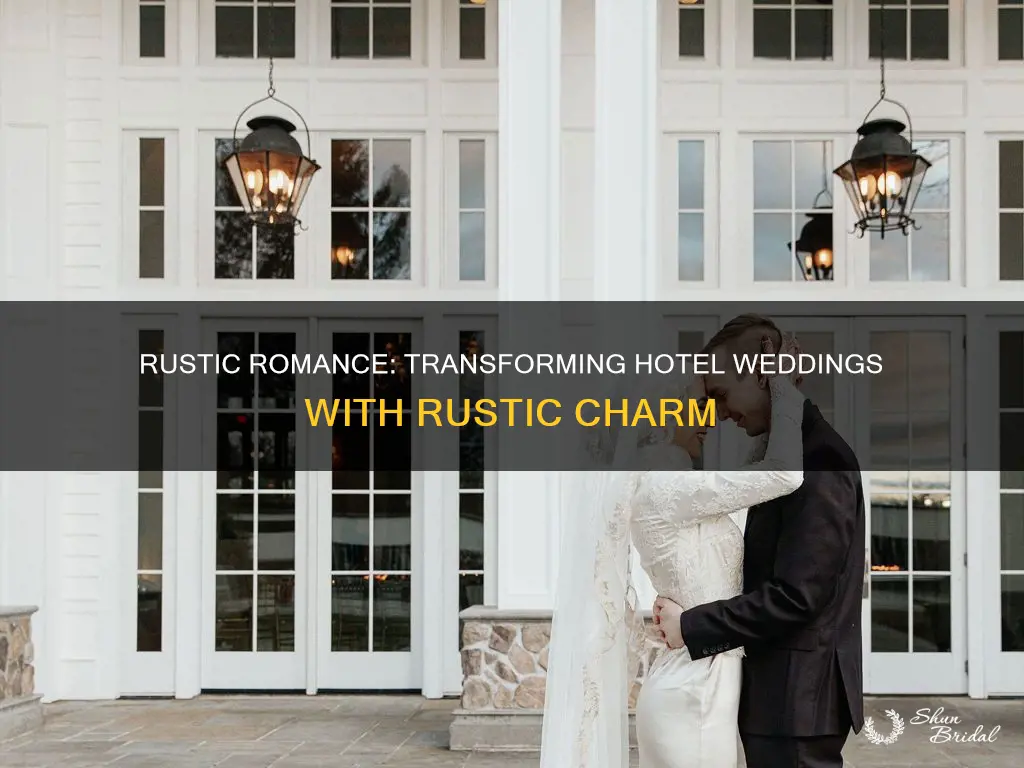 how to make a hotel wedding look rustic