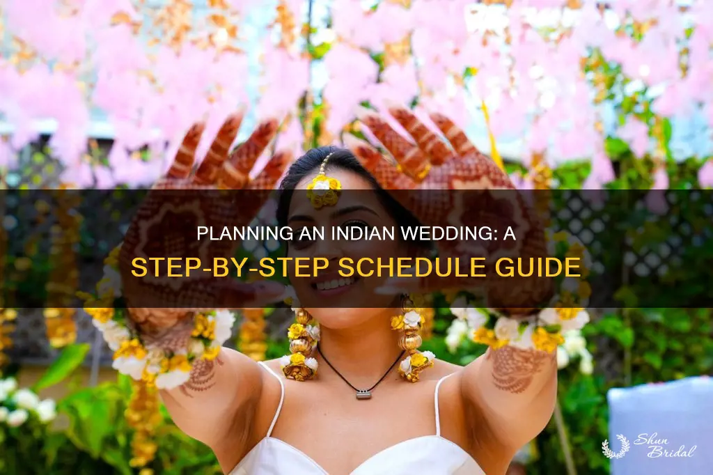 how to make a indian wedding schedule