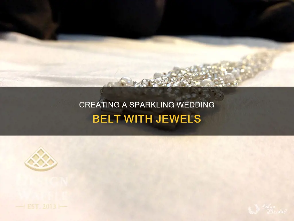 how to make a jeweled wedding belt