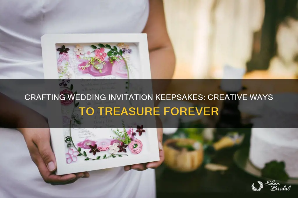 how to make a keepsake from a wedding invitation