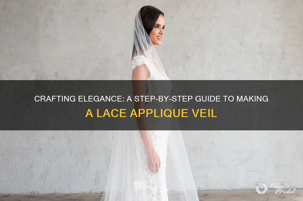 how to make a lace applique veil