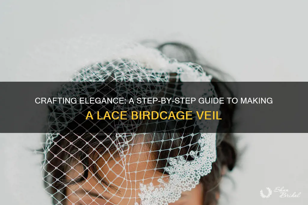 how to make a lace birdcage veil
