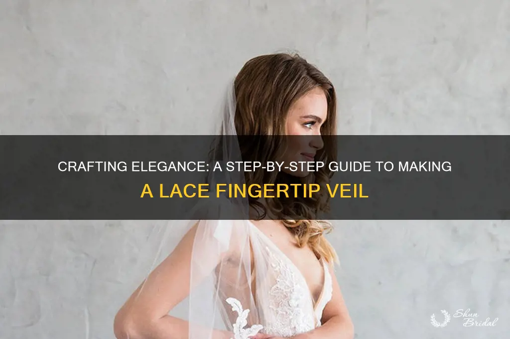 how to make a lace fingertip veil