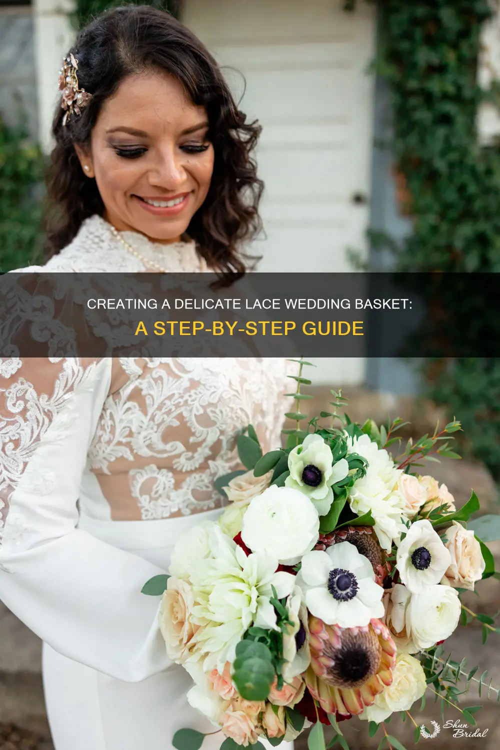 how to make a lace wedding basket