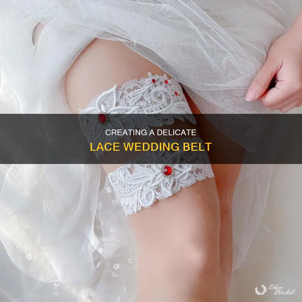 how to make a lace wedding belt