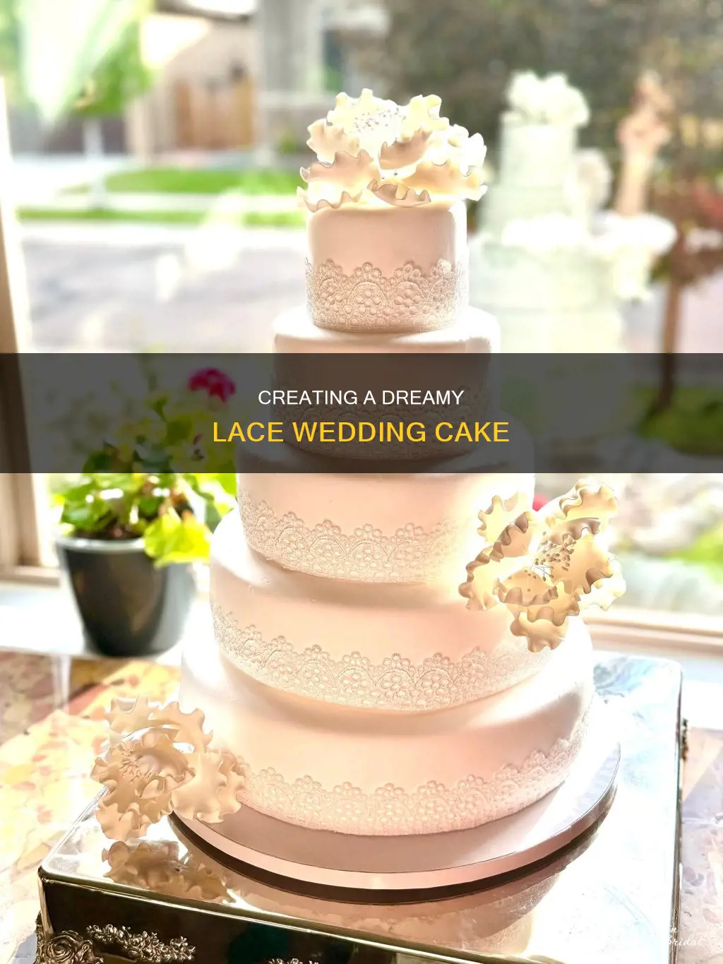 how to make a lace wedding cake