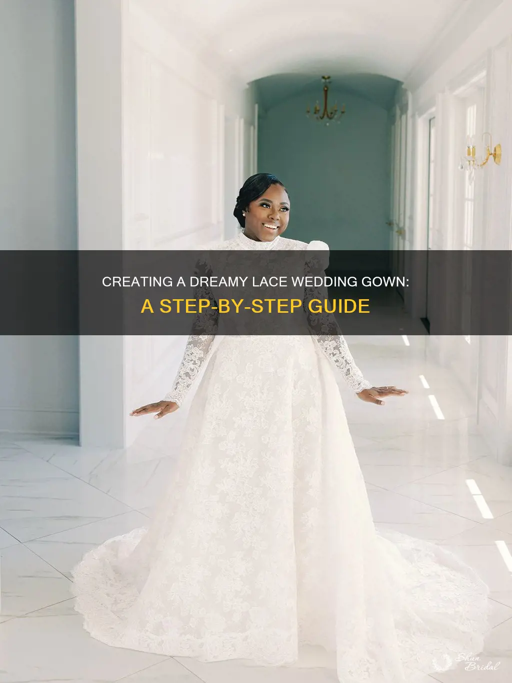 how to make a lace wedding gown