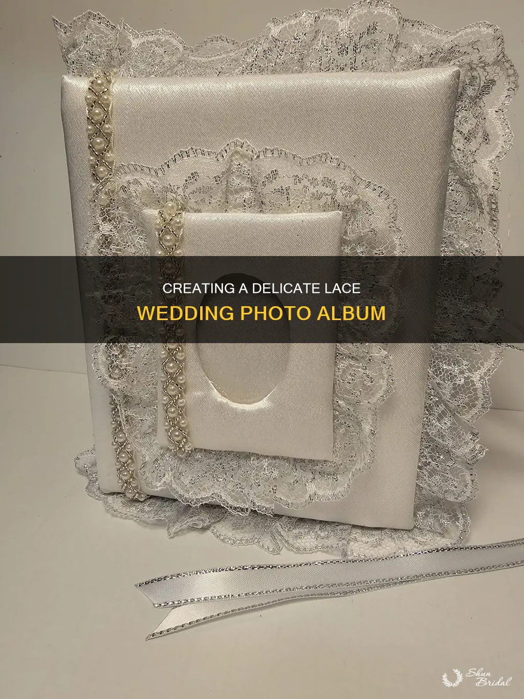 how to make a lace wedding photo album