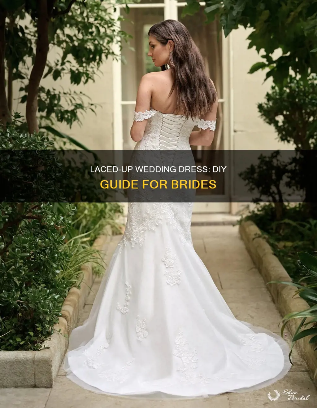 how to make a laced up wedding dress