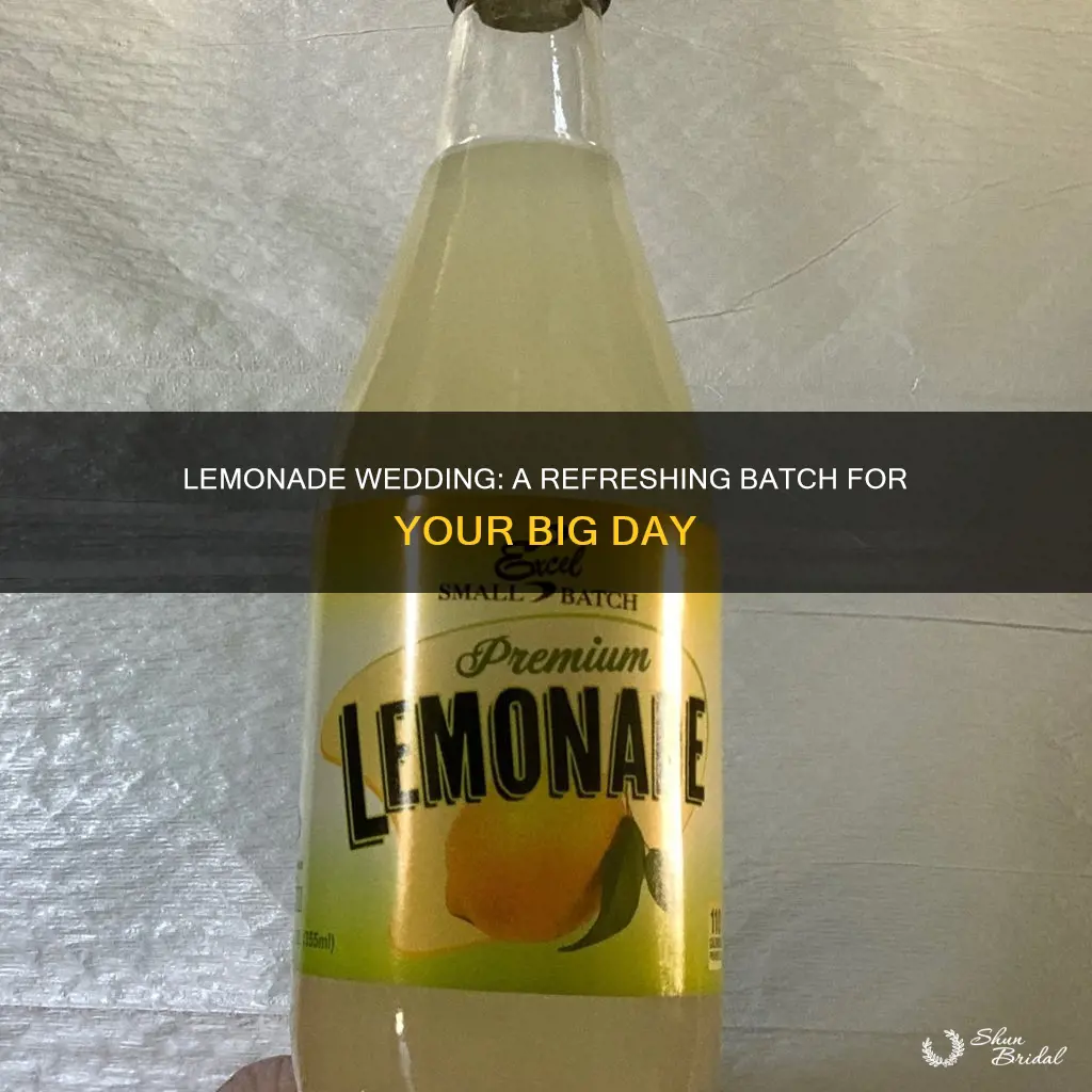 how to make a large batch of lemonade wedding