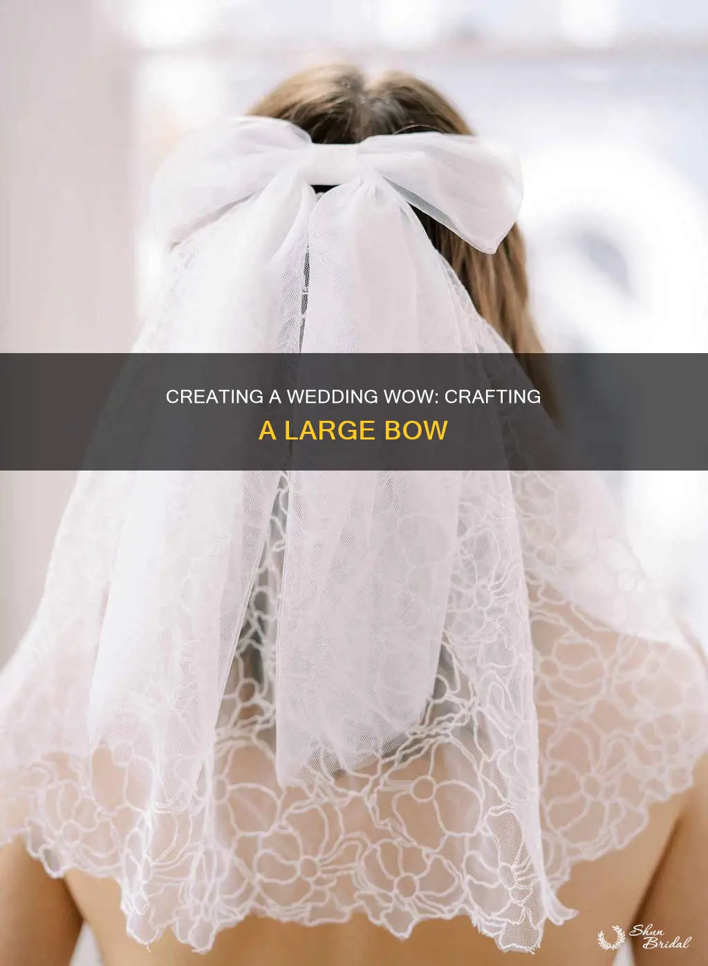 how to make a large bow for wedding