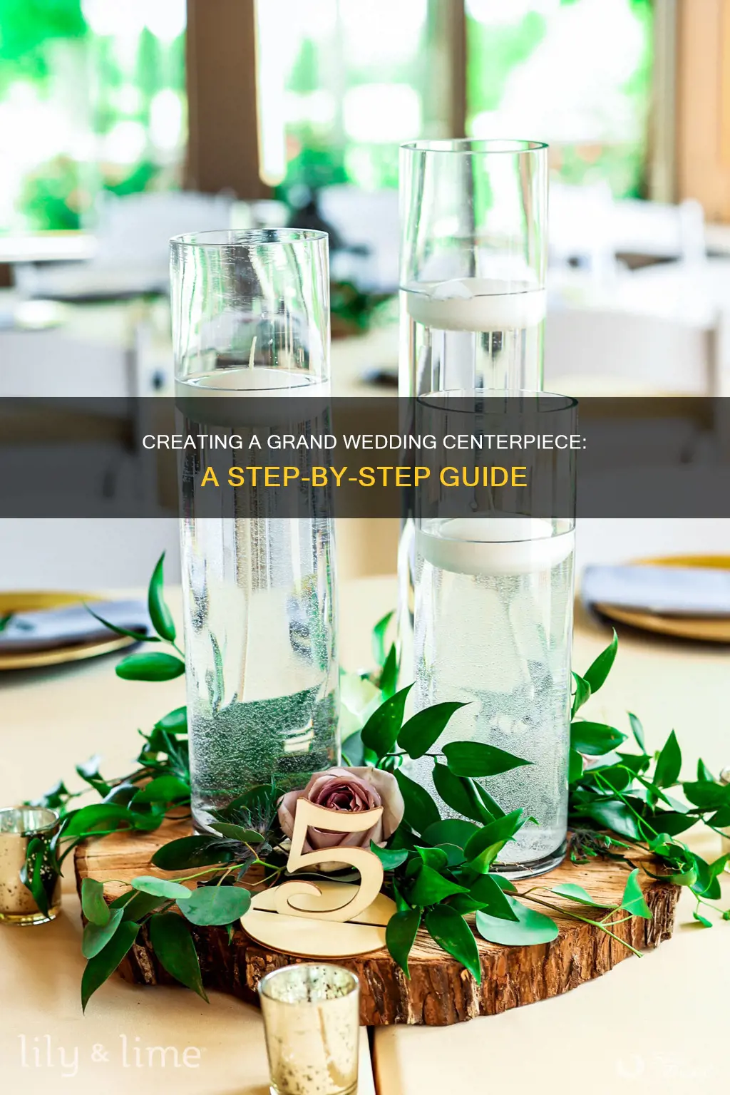 how to make a large wedding centerpiece