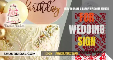 Creating a Grand Wedding Welcome with Stencils