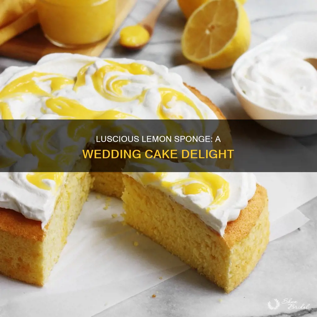 how to make a lemon sponge wedding cake