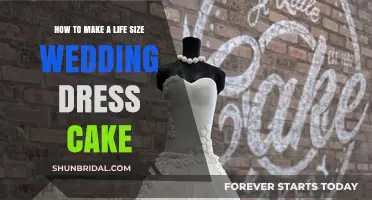 Crafting a Life-Size Wedding Dress Cake