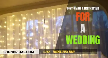 Create a Dreamy Wedding Backdrop with a DIY Light Curtain