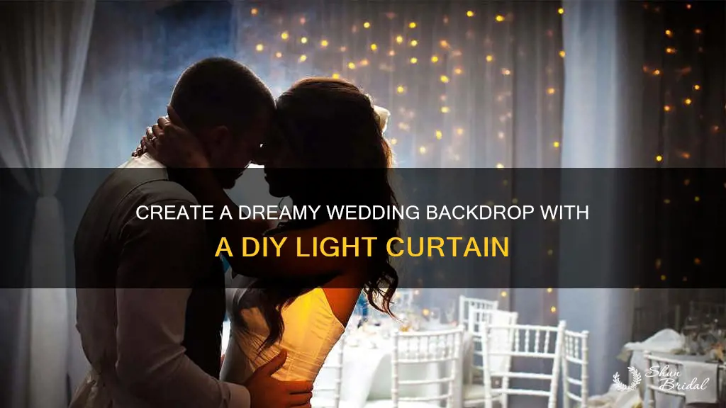 how to make a light curtain for a wedding