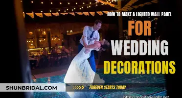 Making a Lighted Wall Panel for Wedding Decor