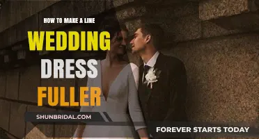 Transforming a Line Wedding Dress: Adding Volume and Flair