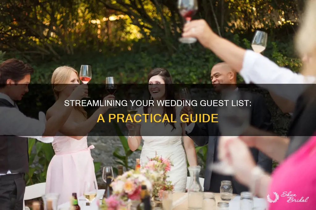 how to make a list of wedding guests