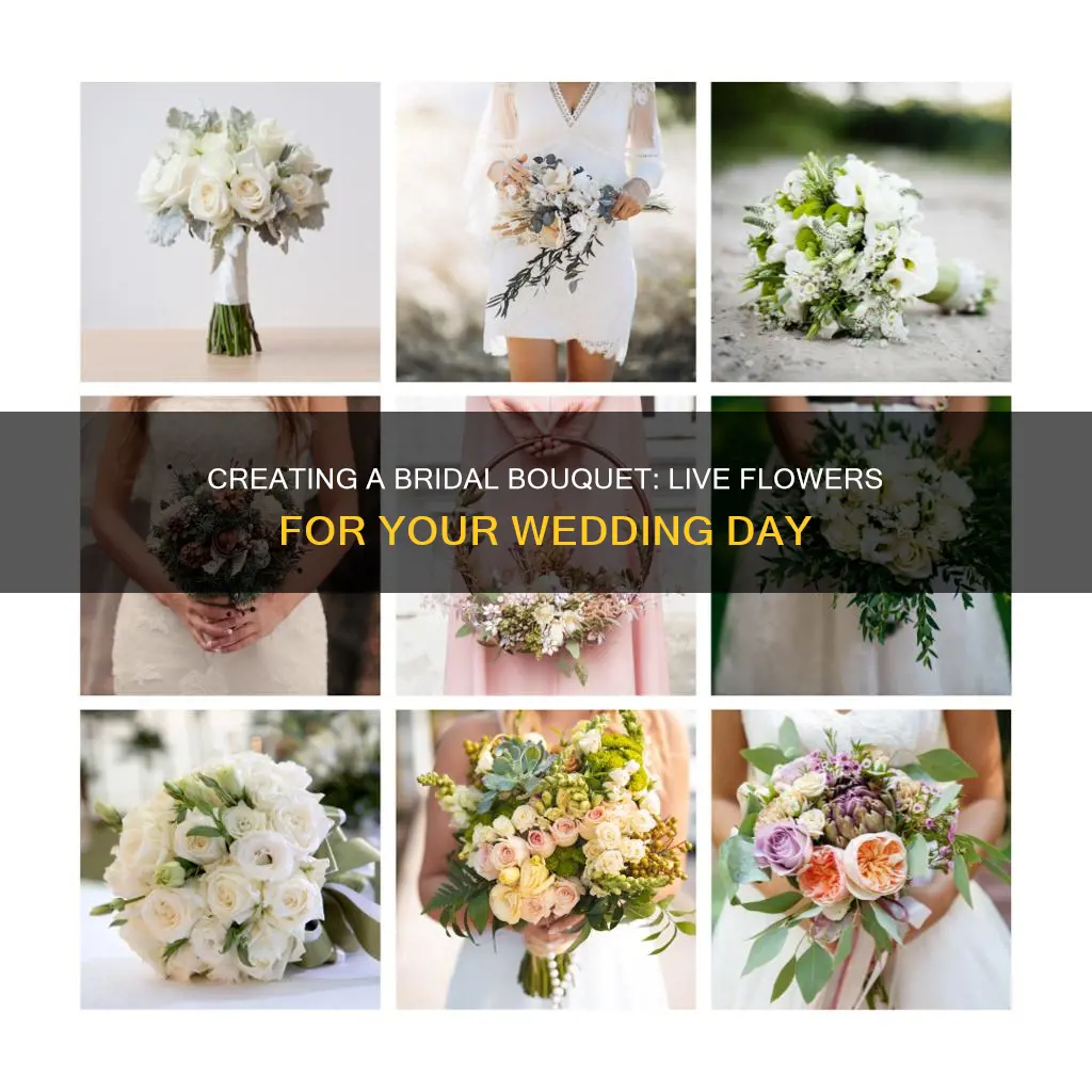 how to make a live wedding bouquet