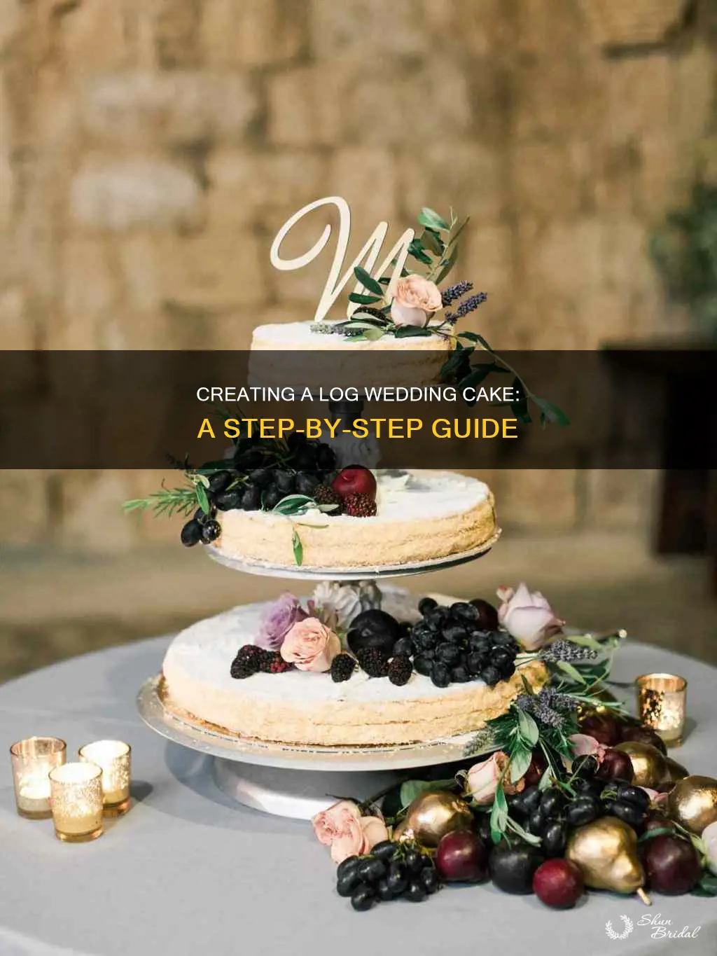 how to make a log wedding cake