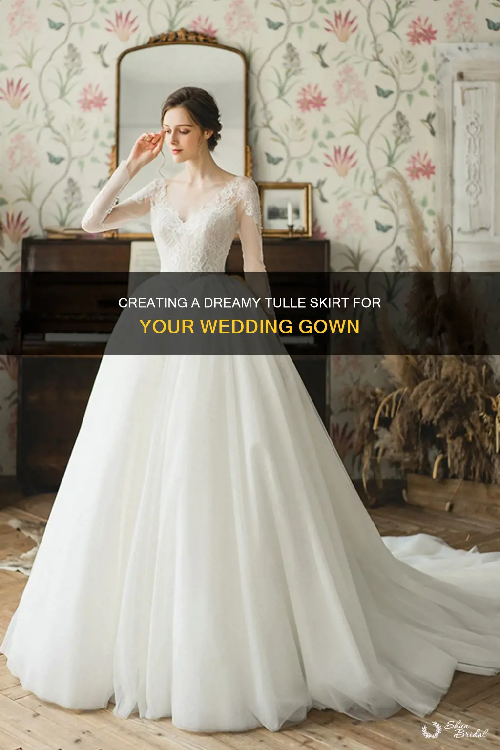 how to make a long tulle skirt for wedding dress