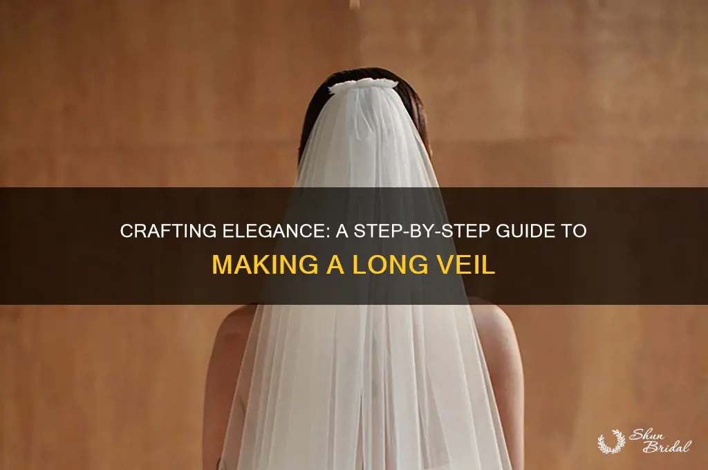 how to make a long veil